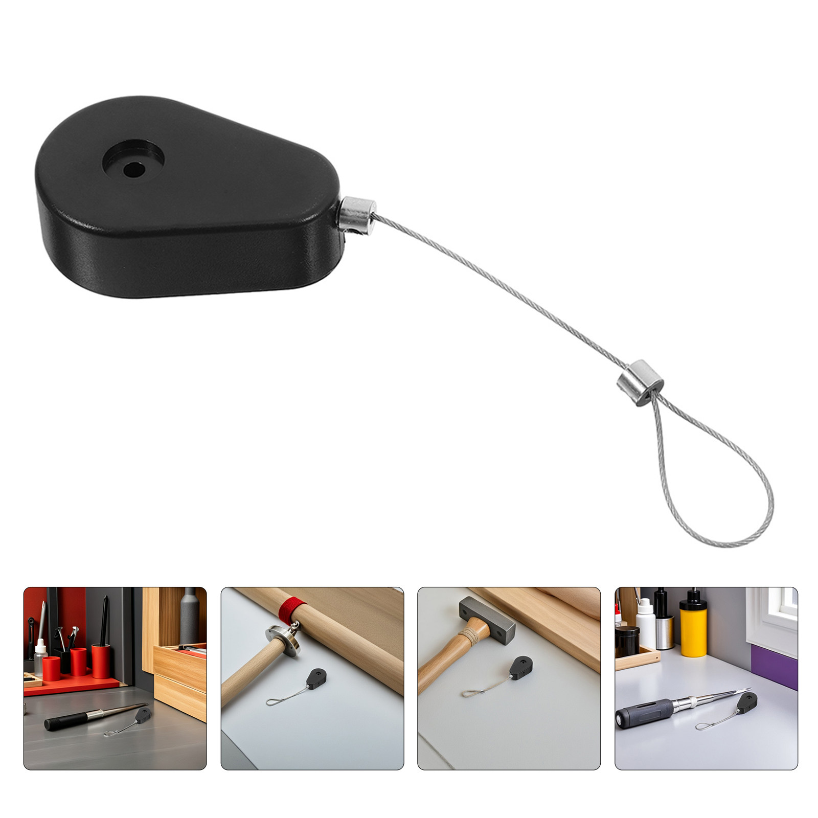 Cable Lock Laptop - 4 Adet Geri Çekilebilir Teleskopik Hırsızlık