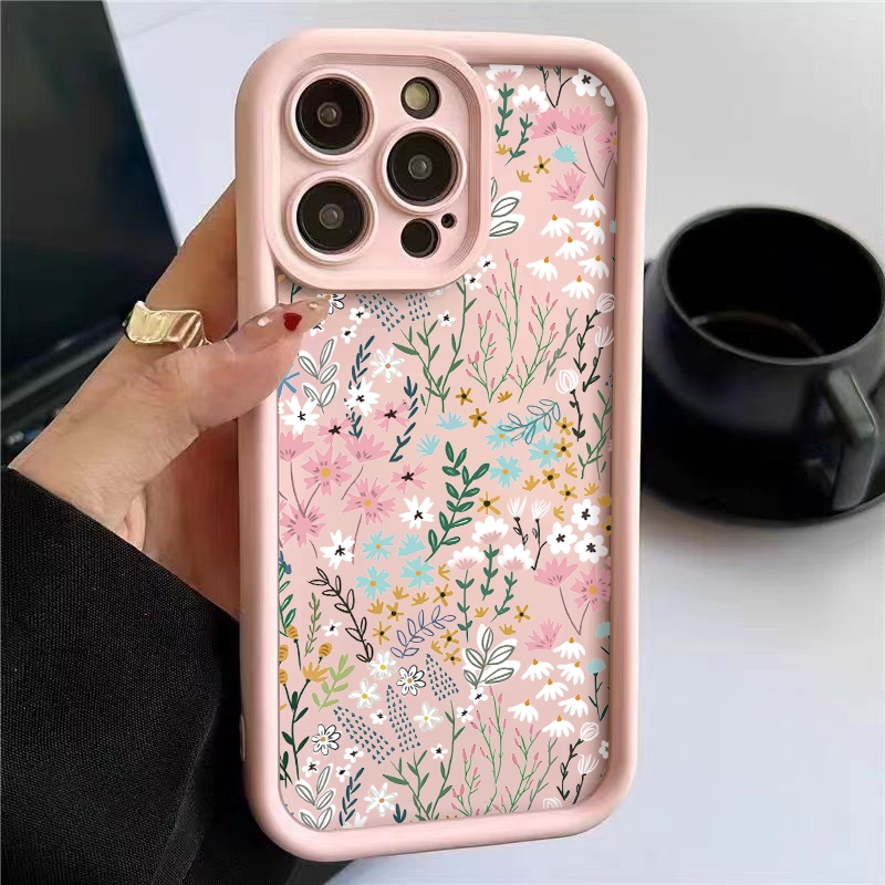 Receipt Printer Thermal - Pembe Yüksek Kaliteli Bambu Çiçek Desenli