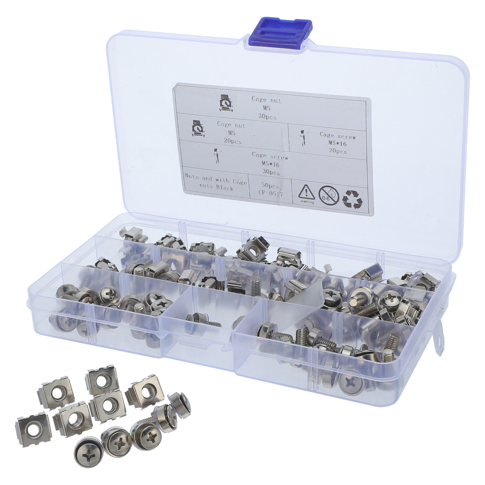 50 Set M5x16mm Kafes Somunları - Server Rack Shelf incelemesi ve fiyatı